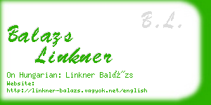 balazs linkner business card